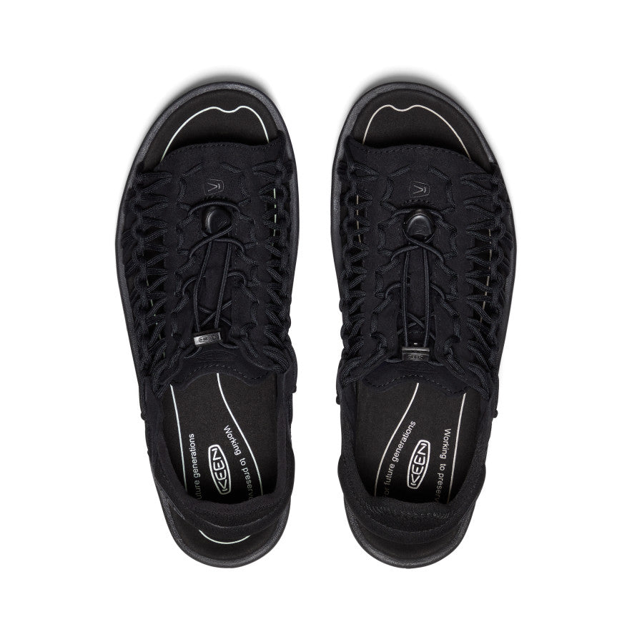 Men's UNEEK II Open Toe Sandals - Black/Black | Lightweight Hiking & Outdoor Adventure Shoes for Men