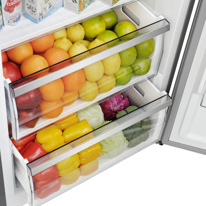 32 Inch Built-In Convertible Refrigerator/Freezer with Decorative Grill Trim - 13.6 cu.ft Right Swing FFFFD1722 32RS | Perfect for Modern Kitchens, Open-Concept Homes & Entertaining Spaces