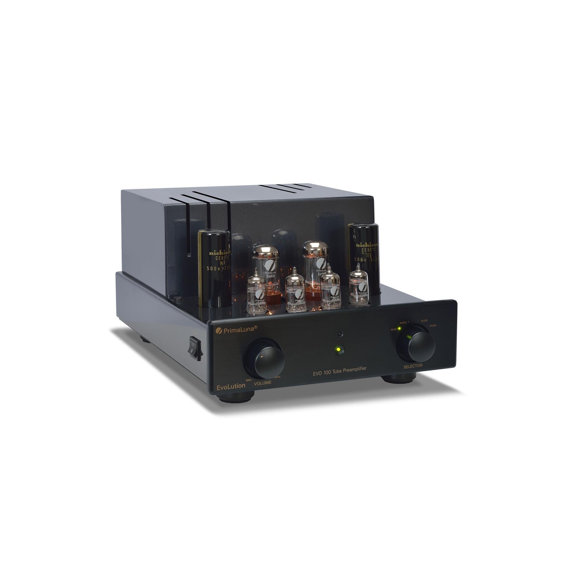PrimaLuna Evo 100 Tube Preamplifier - High-End Audio Component for Home Theater & Hi-Fi Stereo Systems - Perfect for Audiophiles & Music Enthusiasts