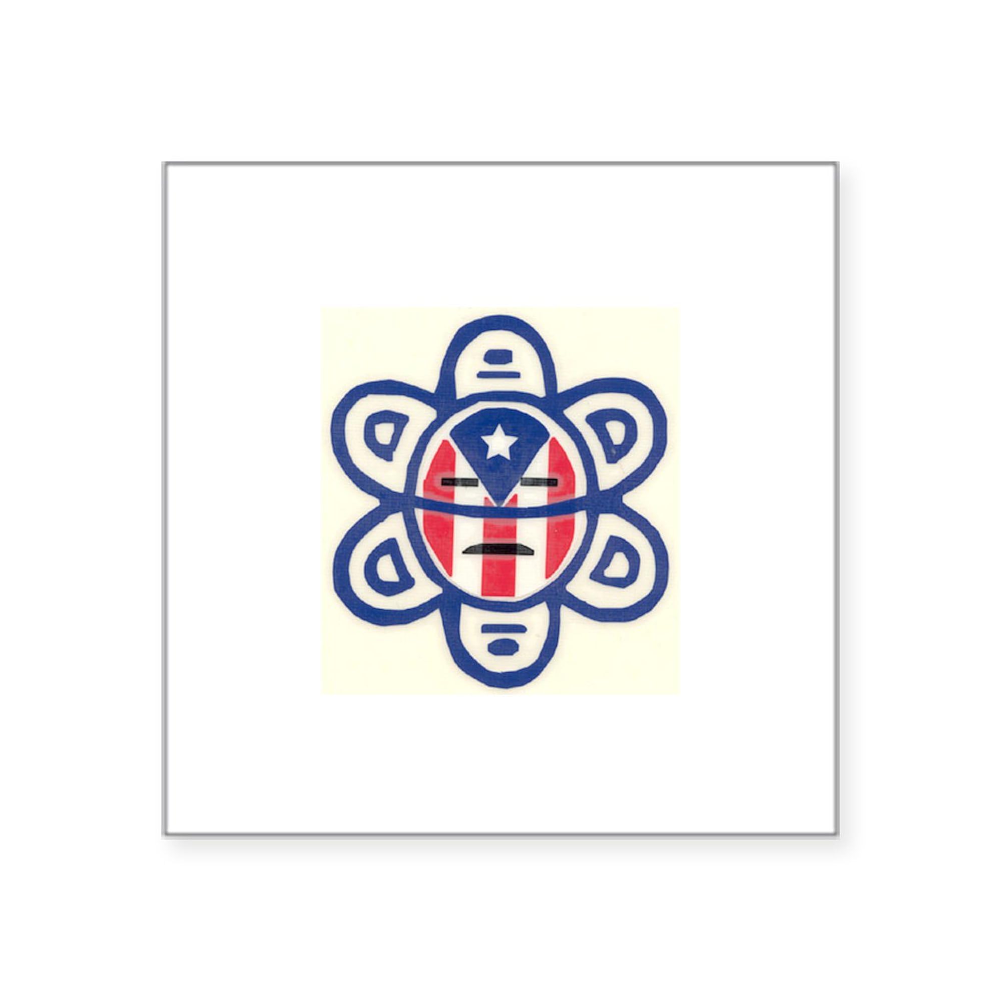 Taino Sticker - Square Car Bumper Decal for Cars & Laptops