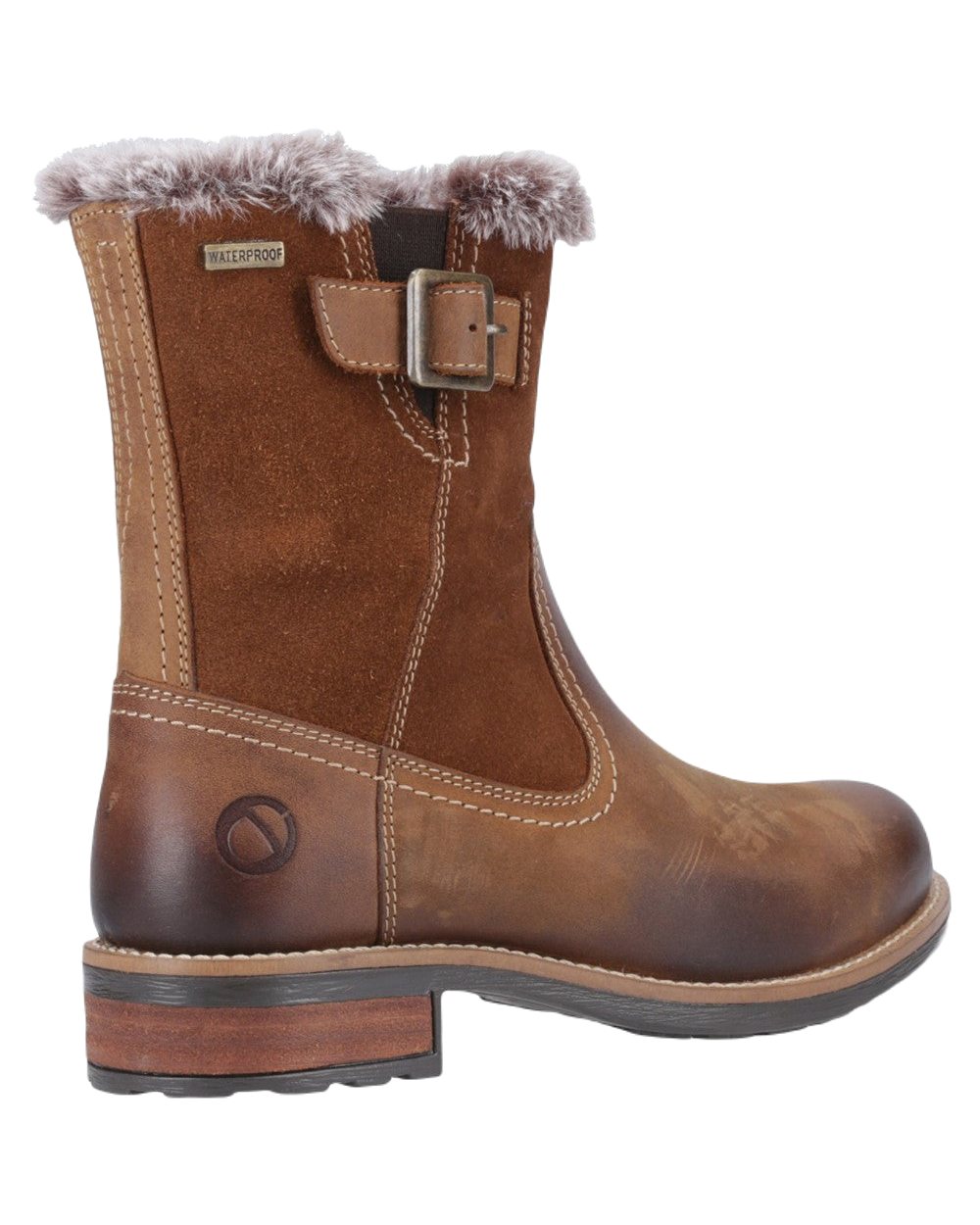 Cotswold Women's Kemerton Ankle Boots - Waterproof Leather Chelsea Boots for Women, Comfortable Slip-On Winter Booties with Cushioned Insoles | Perfect for Casual Outfits, Office Wear & Outdoor Activities