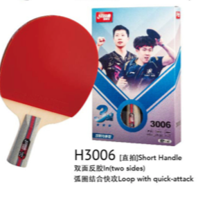 Premium DHS H3006 Penhold Table Tennis Racket - Professional Ping Pong Paddle for Competitive Play & Training - Perfect for Tournaments, Clubs, and Home Practice