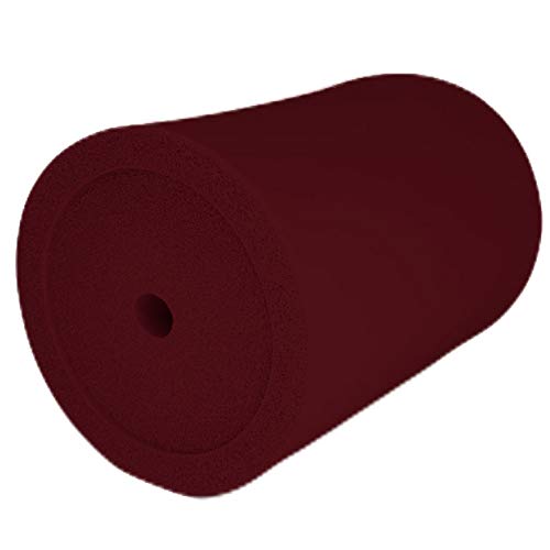 Blank Thick Foam Old School Can Coolers (6 Pack, Burgundy) - Insulated Beer Can Sleeves for Camping, BBQs & Outdoor Parties