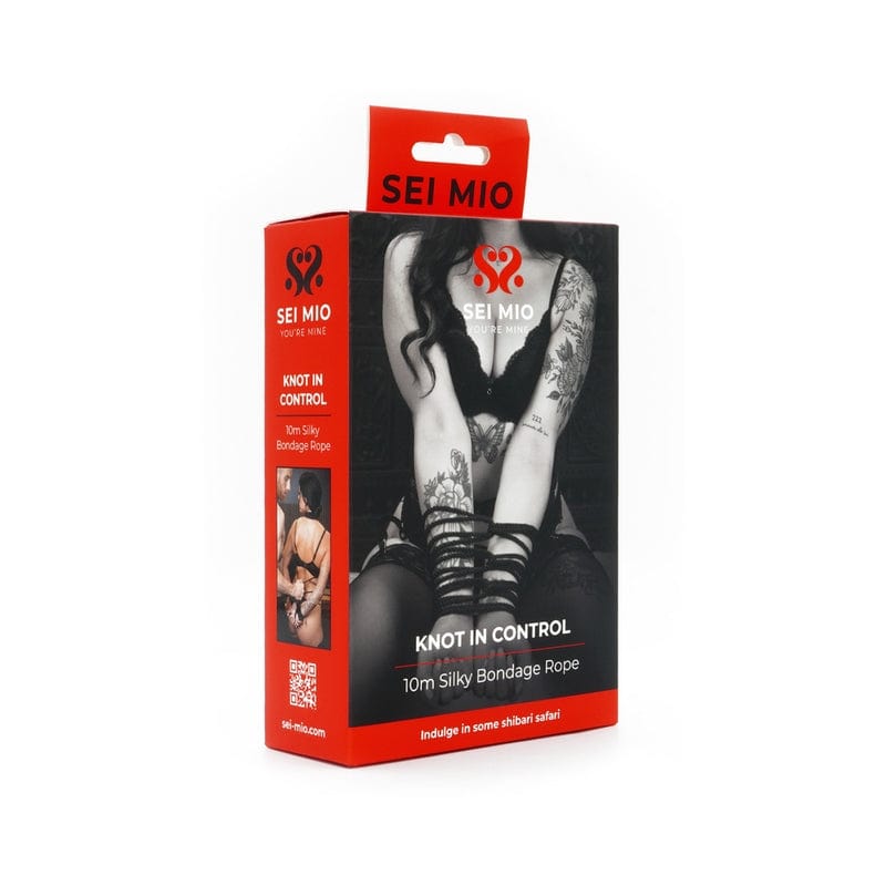 SEI MIO Knot in Control 10m Silky Rope - Premium Soft Bondage Rope for Shibari, BDSM & Sensual Play - Perfect for Couples, Beginners & Advanced Users