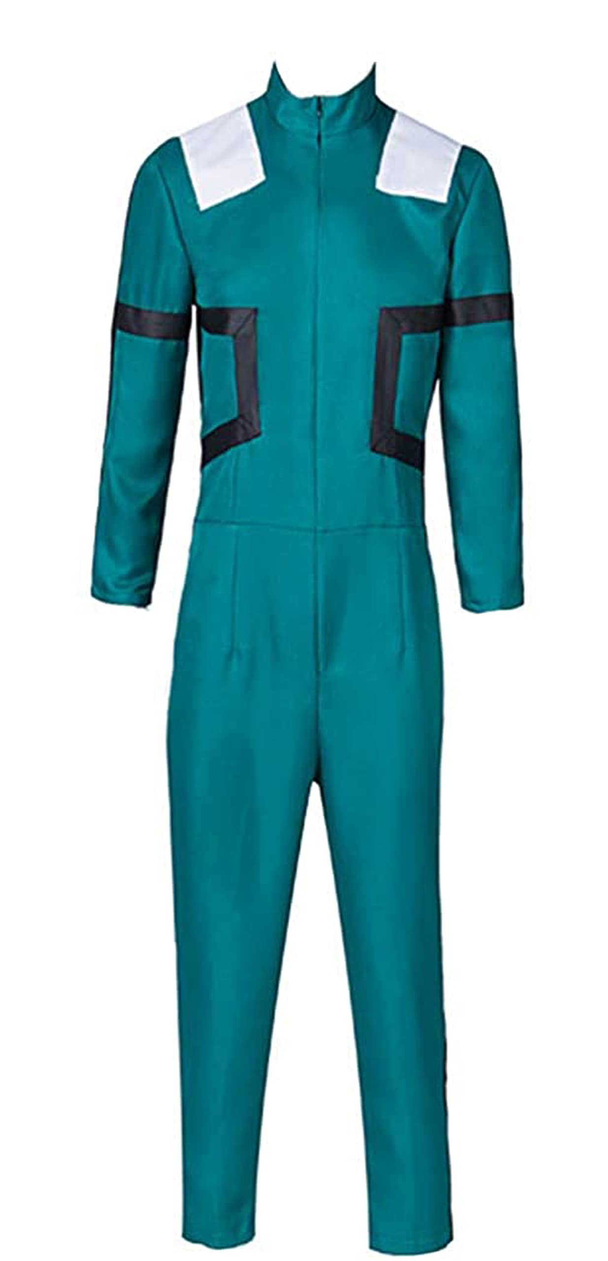My Hero Academia Deku Green Jumpsuit Cosplay Costume Full Set - US Size for Halloween, Anime Conventions & Cosplay Events