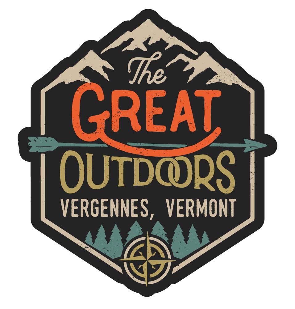 Vergennes Vermont The Great Outdoors Design 4-Inch Fridge Magnet - Collectible Souvenir for Refrigerators, Lockers & Office Decor | Perfect for Travel Memories & Gift Giving