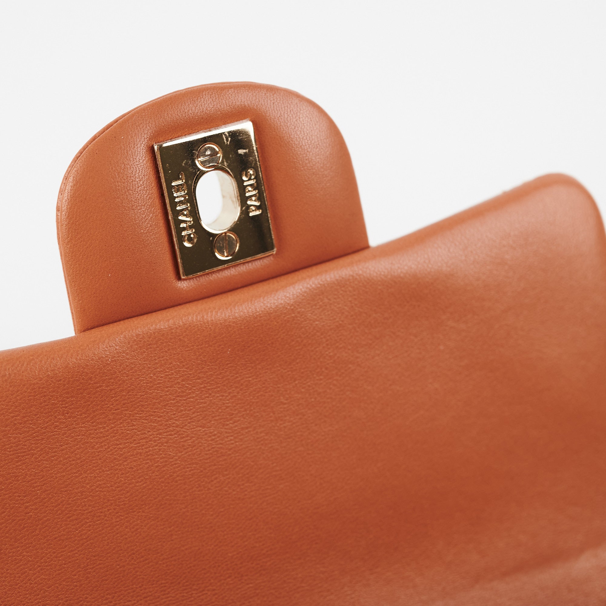 Chanel 21P Quilted Mini Square Bag in Caramel - Luxury Crossbody Purse for Women, Perfect for Date Night & Evening Events