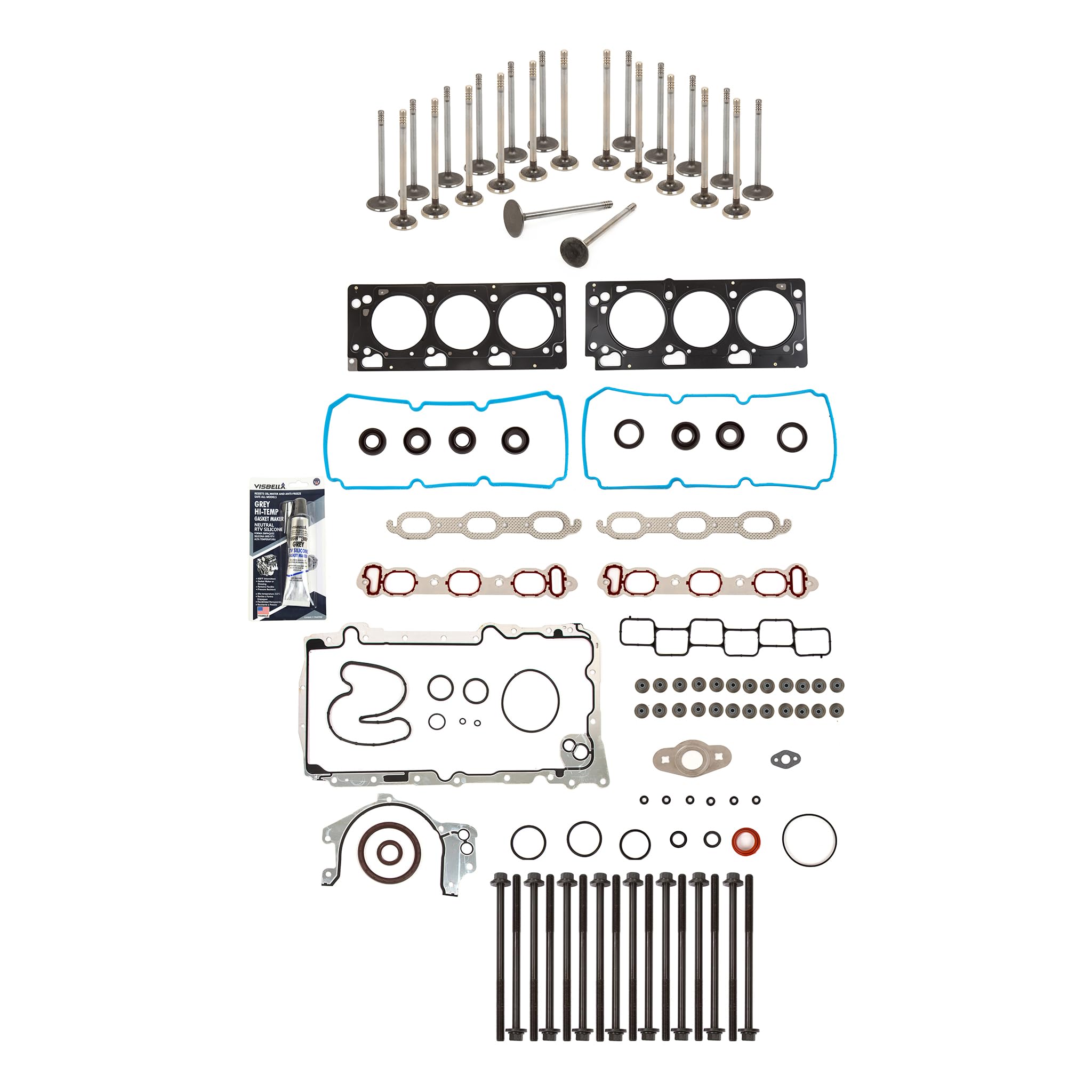 Full Gasket Set for 07-11 Chrysler Dodge Volkswagen 4.0L Engine - Intake & Exhaust Valve Replacement Kit | Perfect for Engine Repair & Maintenance