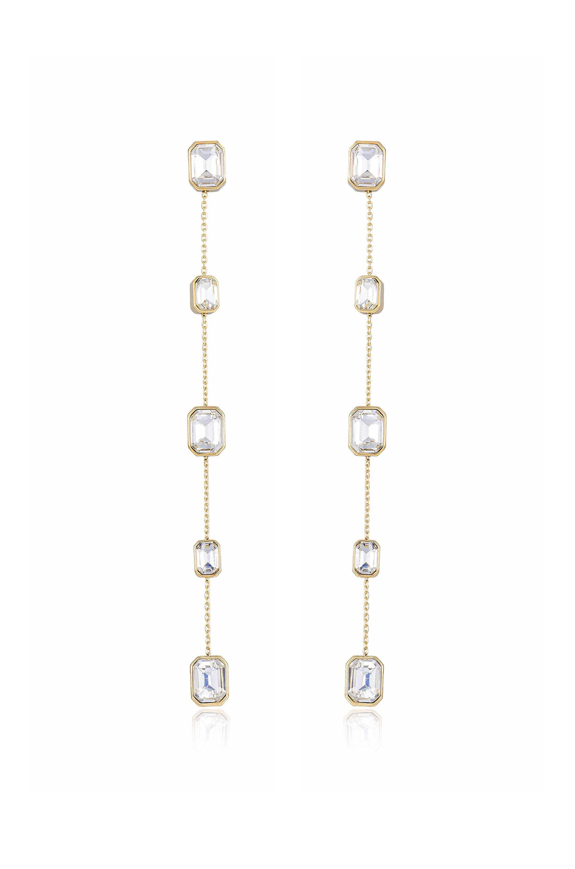 Elegant Crystal Dangle Earrings for Women - Sparkling Rhinestone Drop Earrings for Party, Wedding & Evening Wear - Fashion Jewelry Gift for Her