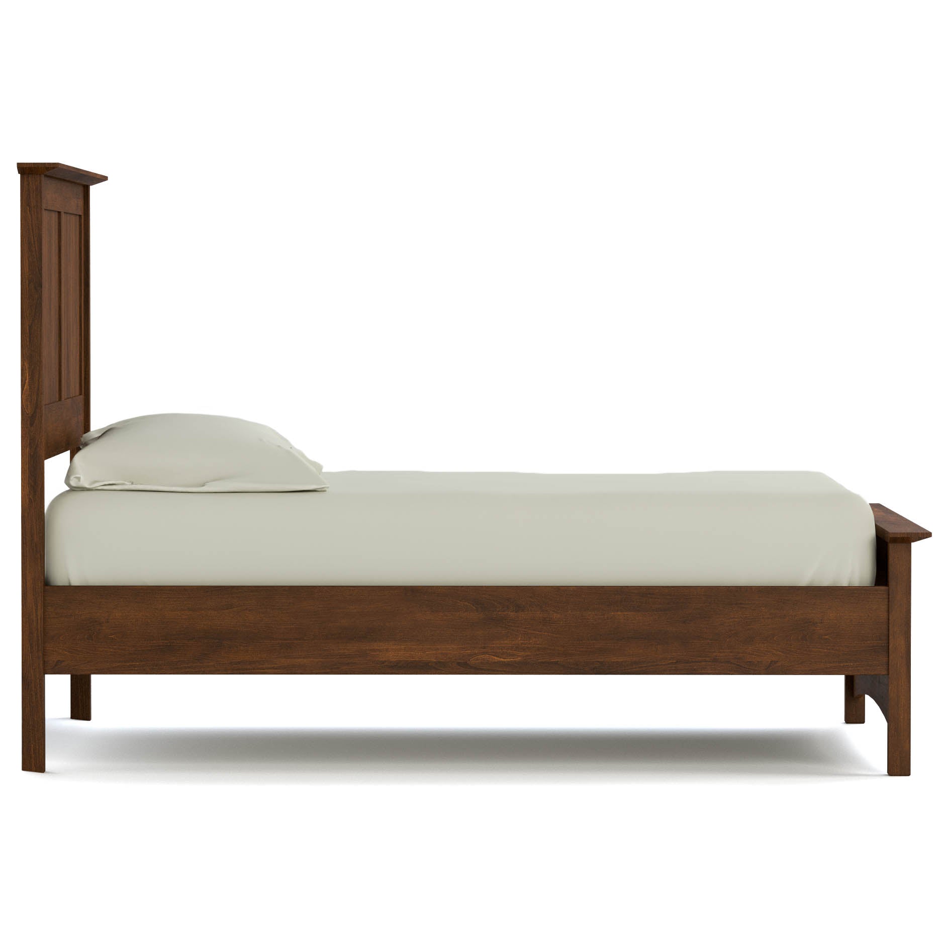 Gable Road Bed Frame - Sturdy Metal Platform Bed with Wooden Headboard - Perfect for Modern Bedrooms & Guest Rooms