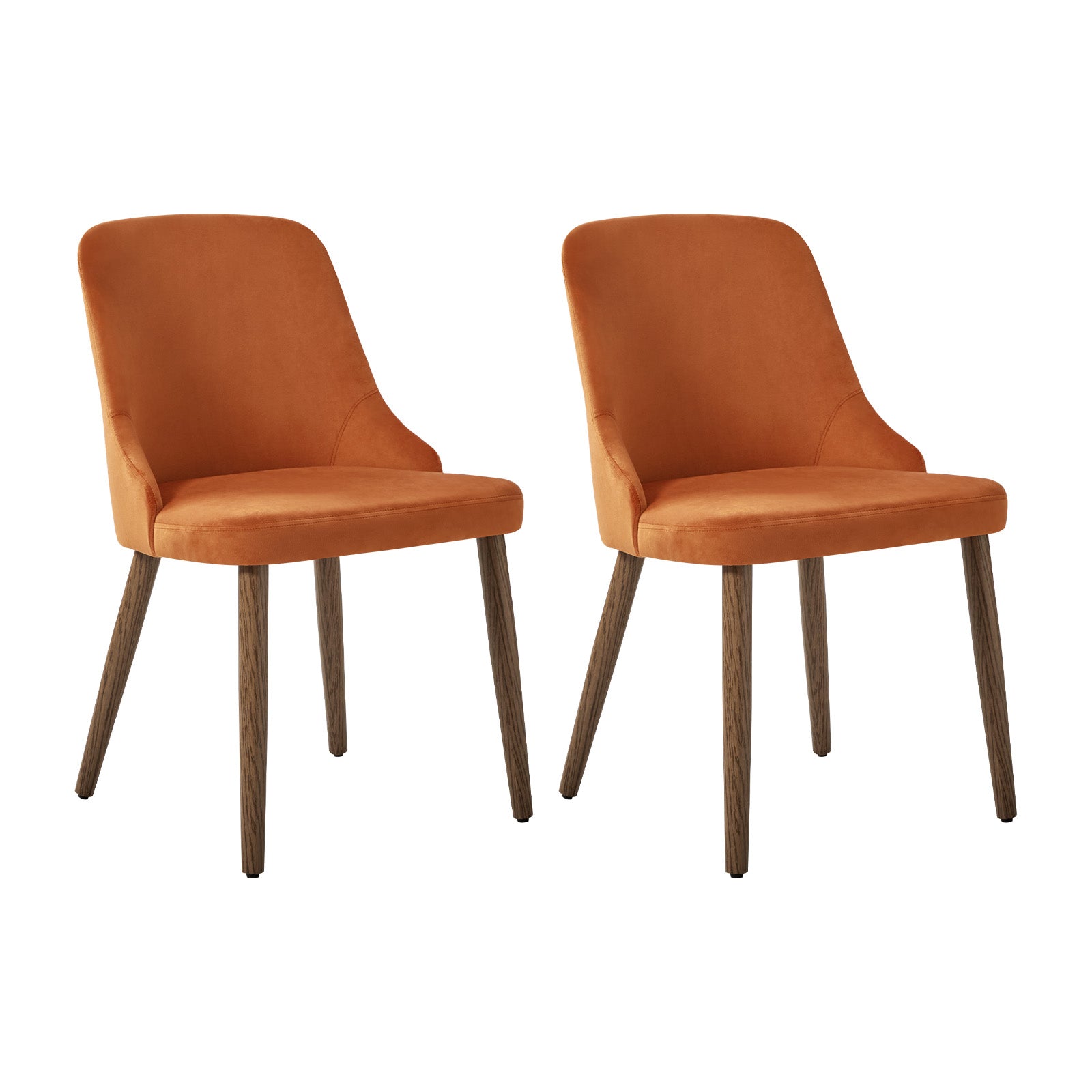 Andrea Modern Dining Chairs Set of 2 - Ergonomic Comfortable Kitchen Chairs for Home, Restaurant & Office - Versatile Design for Small Spaces & Contemporary Decor