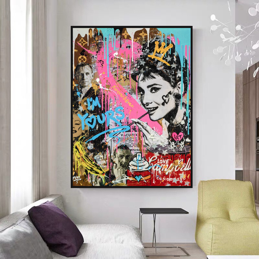 Vintage Audrey Hepburn Poster - High-Quality Tribute Art Print for Home & Office Decor | Classic Hollywood Wall Art for Living Room, Bedroom or Gift