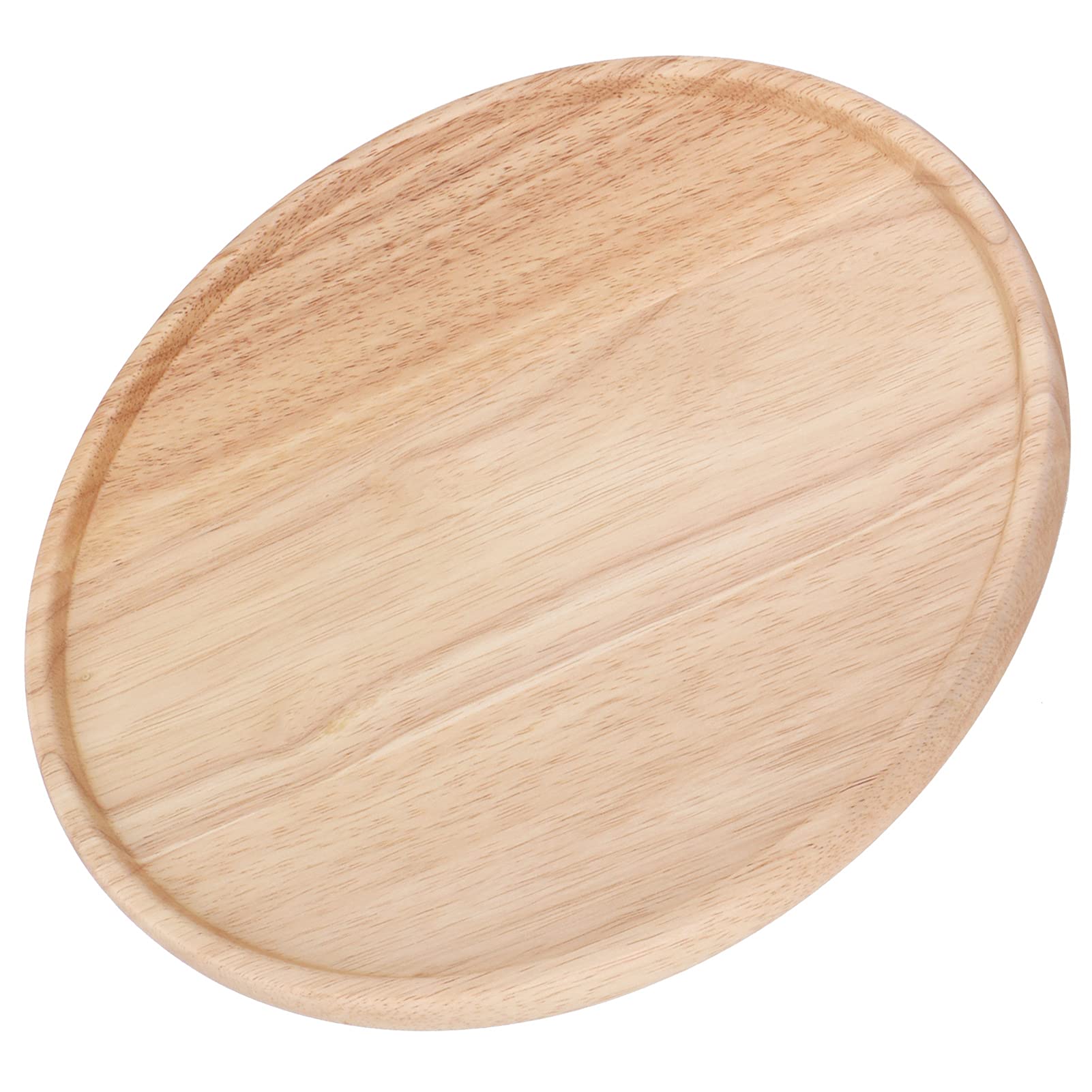 **Wooden Serving Tray for Pizza - Unpainted, Heat-Resistant, Durable Tableware for Home & Restaurant Use | Perfect for Parties, Dining, and Food Presentation**