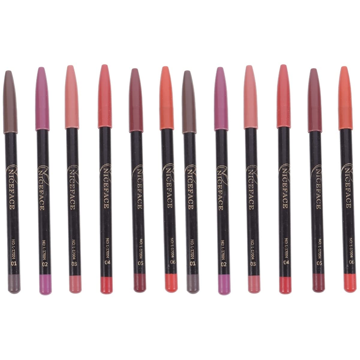 FRCOLOR Matte Lipstick Set - 12 Pcs Waterproof Lip Liner Pencil, Long Lasting Lip Pen for Women, Vegan & Cruelty Free Makeup Cosmetics | Perfect for Daily Wear, Parties, Weddings and Special Occasions