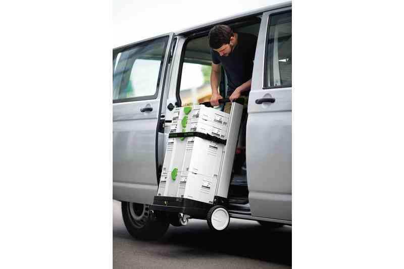Festool 498660 SysRoll Systainer & Storage Dolly - Portable Tool Organizer for Workshop, Jobsite & Garage Storage Solutions