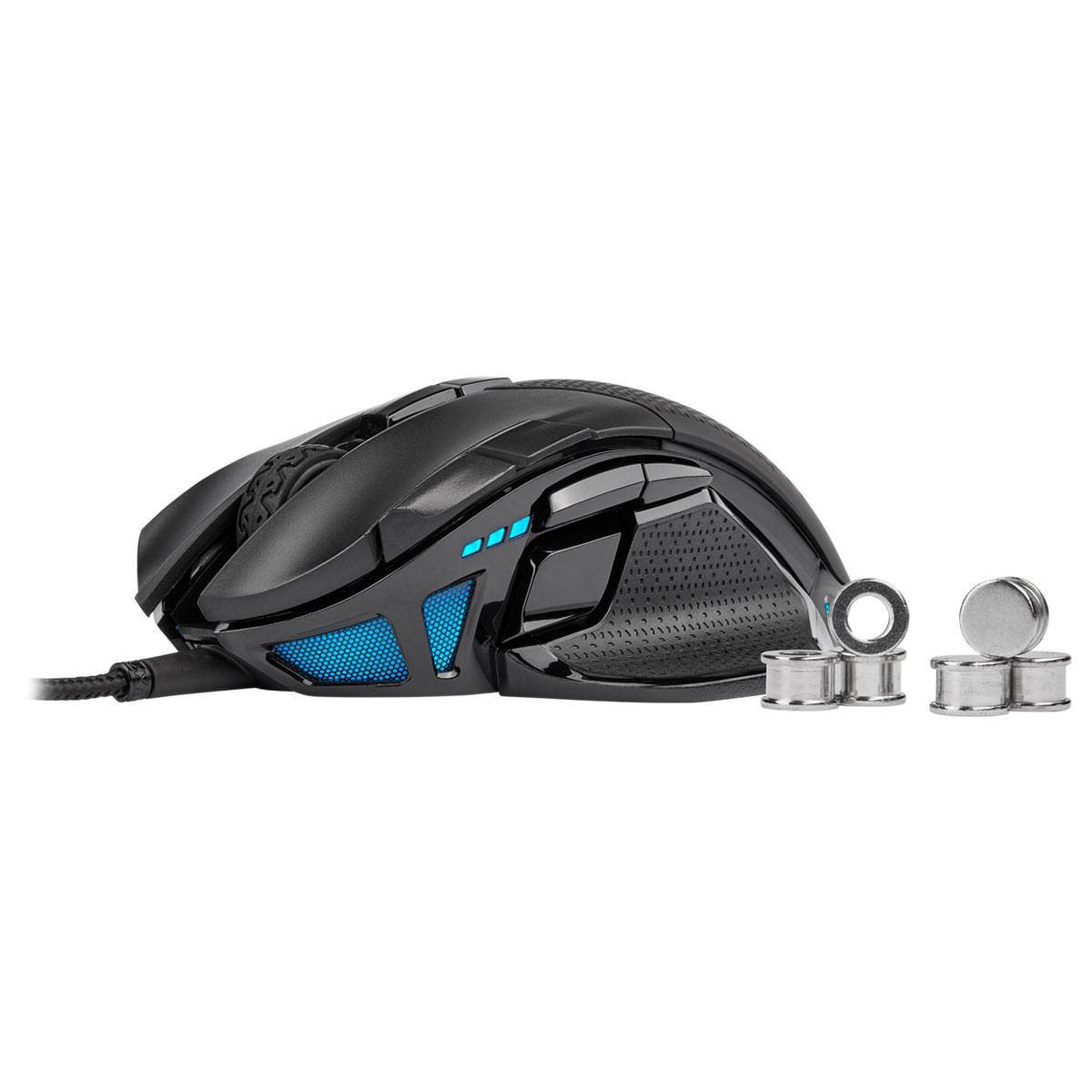 Corsair Nightsword RGB Optical Gaming Mouse - High Precision 18000 DPI, 10 Programmable Buttons, Ergonomic Design for PC & Laptop - Perfect for FPS, MOBA, and MMO Gaming