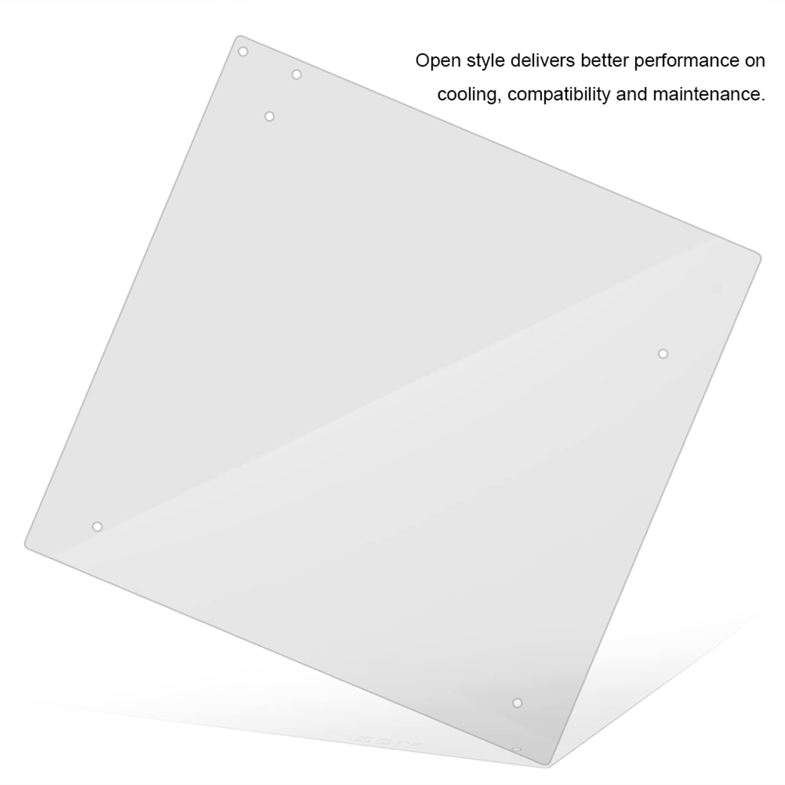 Agatige Transparent Acrylic Motherboard Open Frame - DIY Computer Case Stand for Testing, Overclocking & Gaming PC Builds | Perfect for Bench Testing, Hardware Modding & Custom PC Setups
