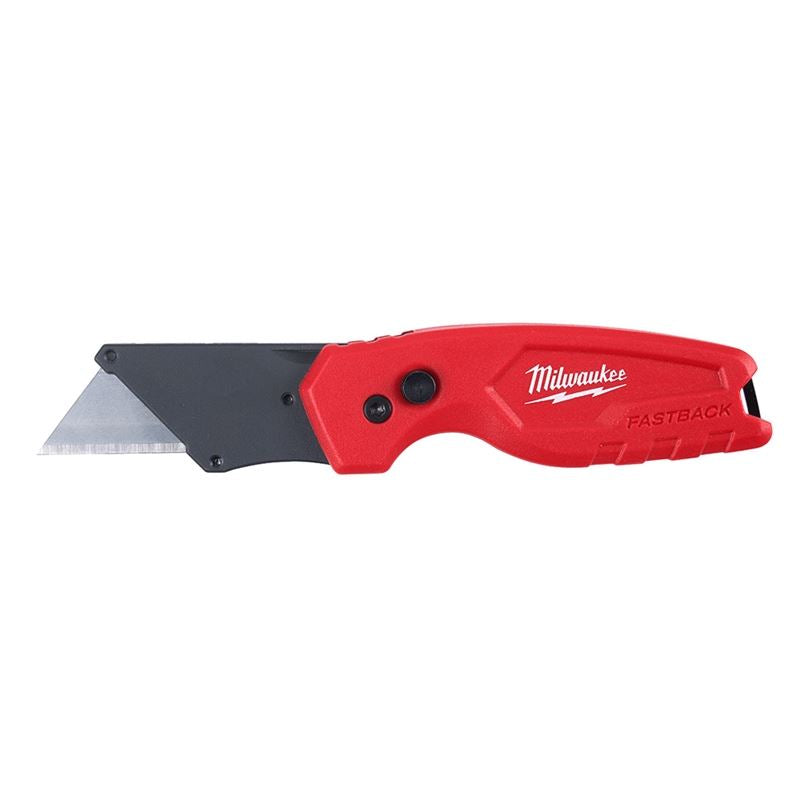 Fastback Compact Folding Utility Knife - 48-22-1500 | Heavy Duty Retractable Blade for DIY, Construction & Crafting | Portable Pocket Knife for Home, Office & Outdoor Use