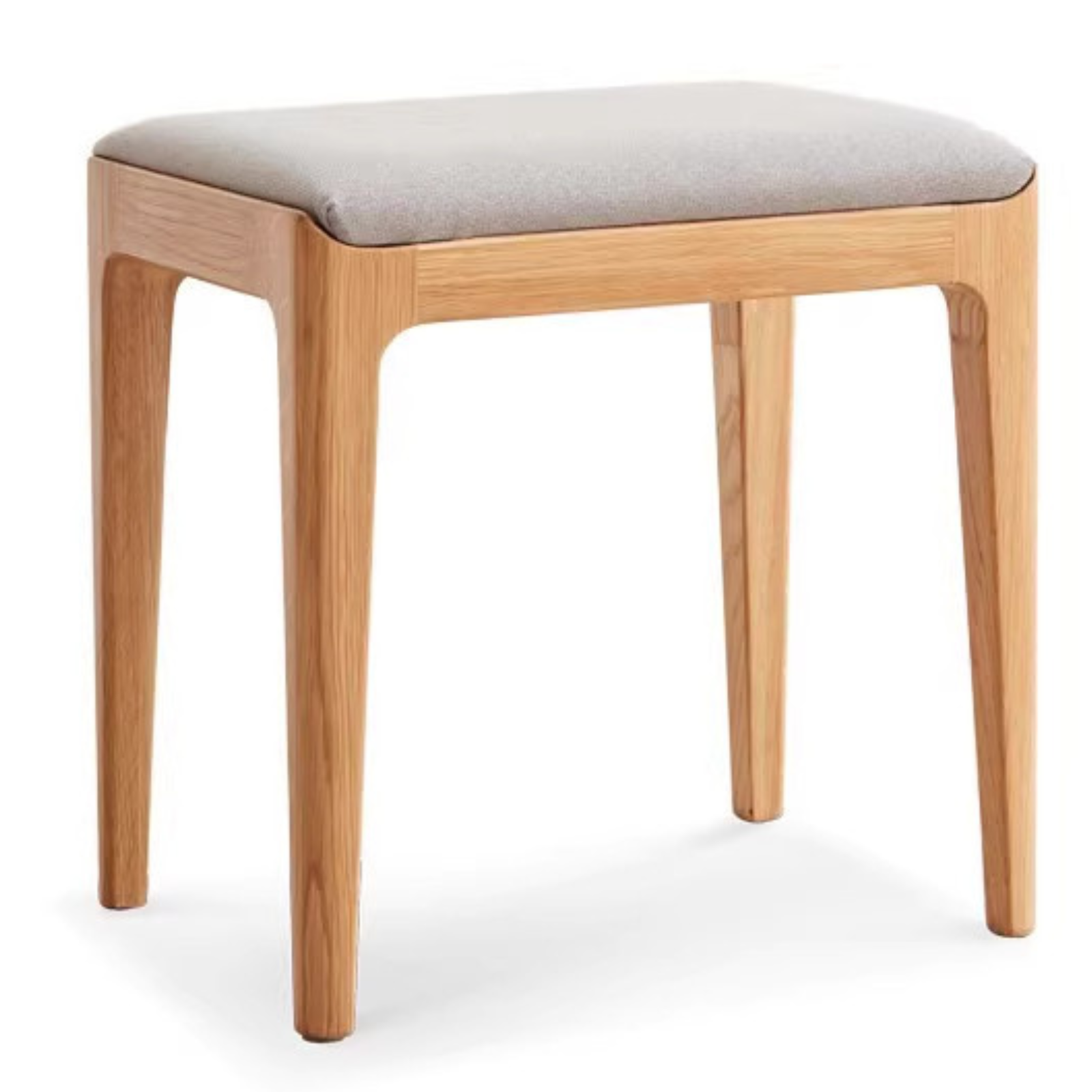 16.5x11.8x16.5 inch / 42x30x42 сm / Natural Wood Color / Oak log makeup stool Gray