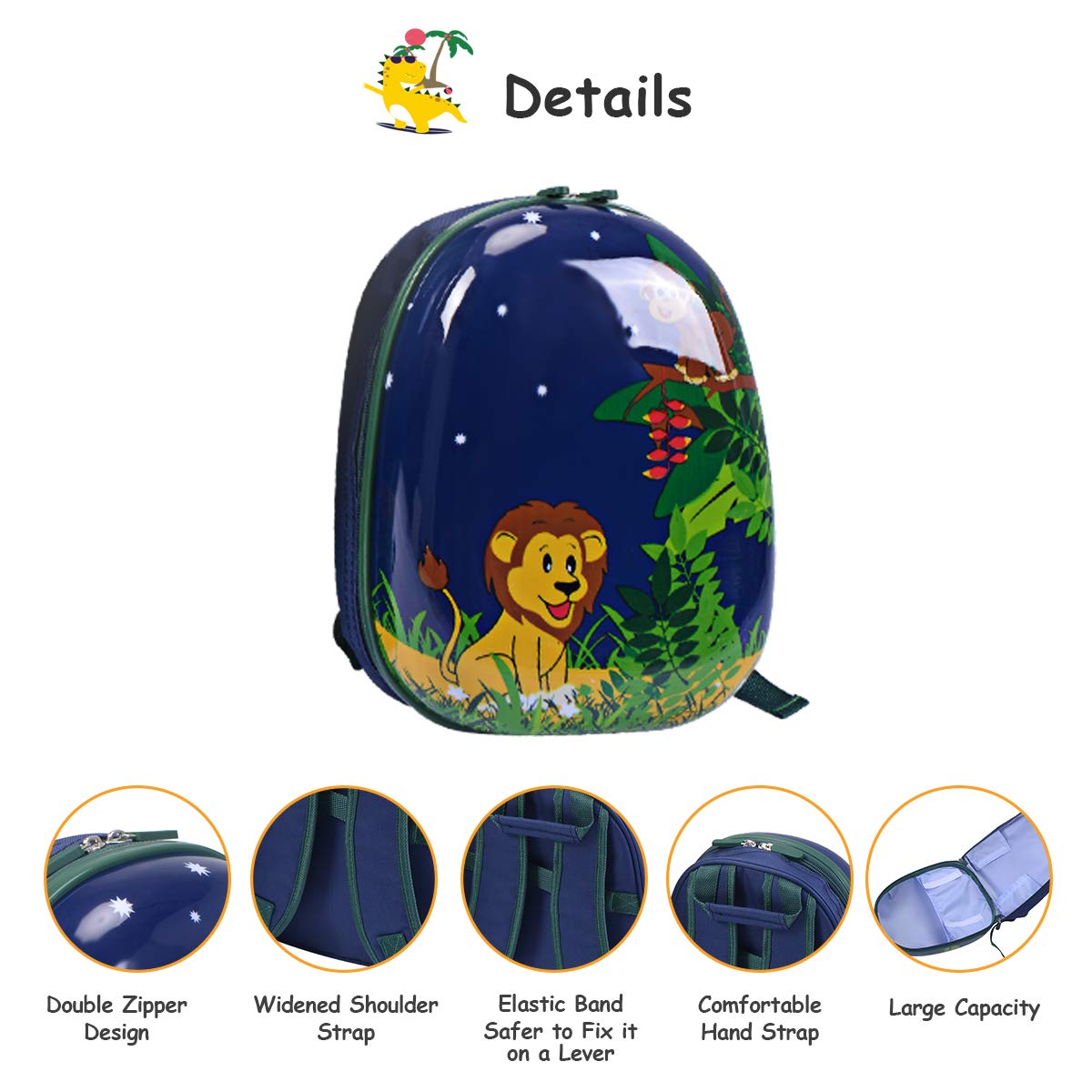 GYMAX Kids Carry On Luggage Set - 12