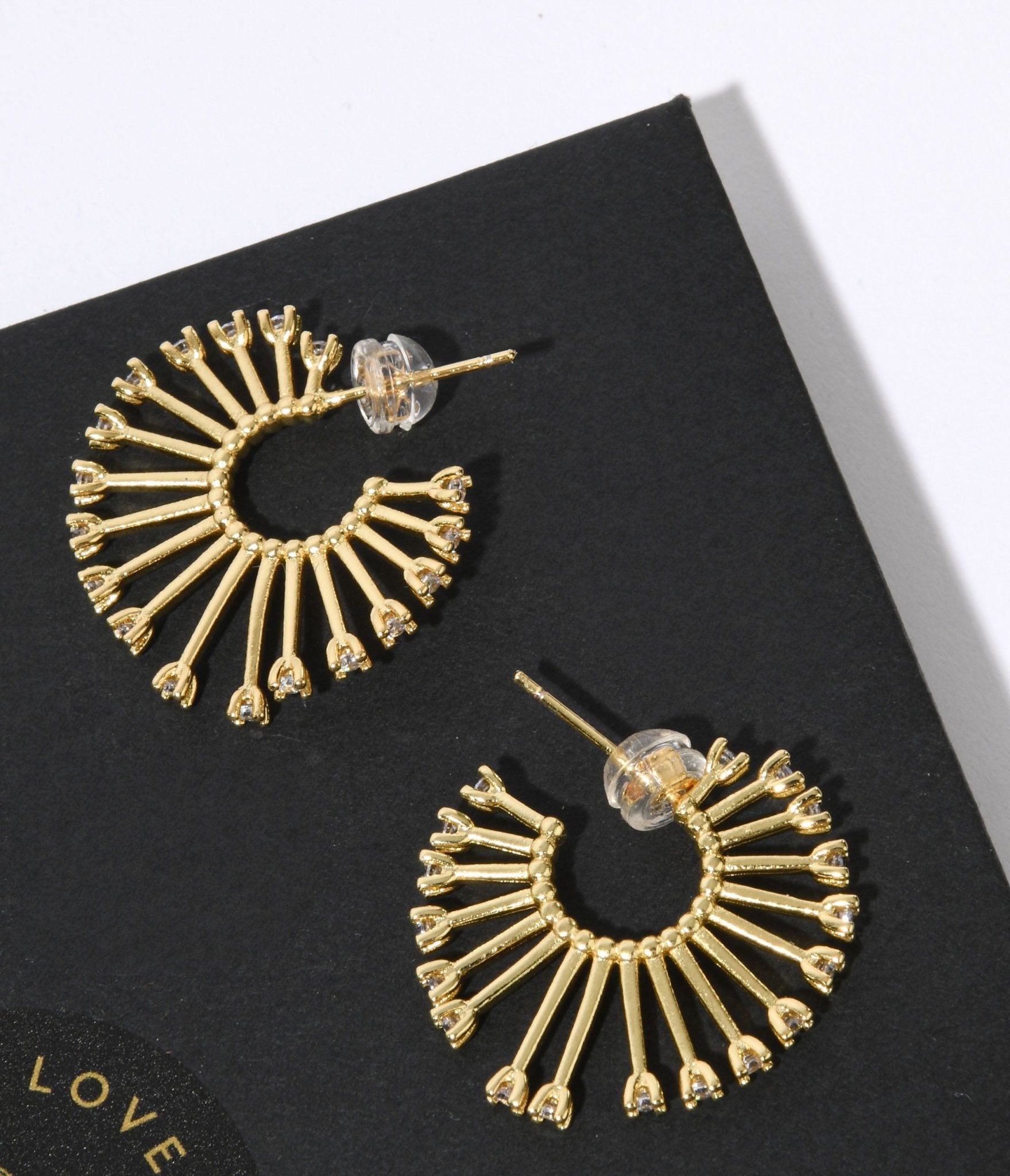Stylish Gold & Silver Rhinestone Hoop Earrings for Women - Perfect for Parties, Weddings & Everyday Wear