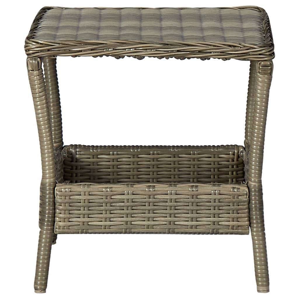 Brown Poly Rattan Outdoor Dining Table 7.7