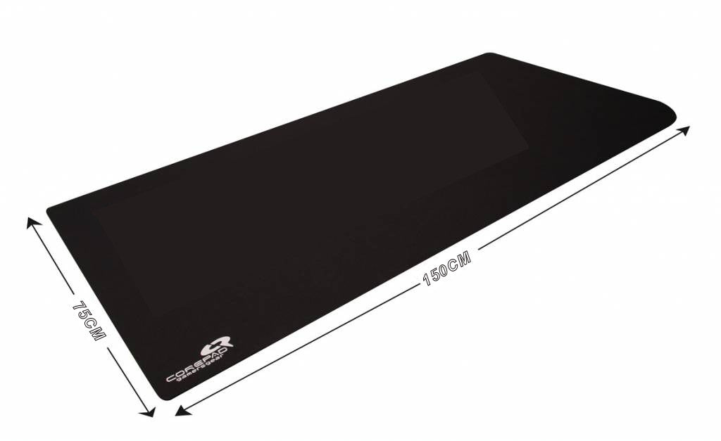 Corepad DeskPad XXXXXL Super Large Gaming Mouse Pad - Black CP11017 | High-Performance Desk Mat for PC, Gaming & Office Work