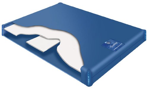 Premium Waveless King Size Hard-Sided Waterbed Bladder with Wood Frame - Includes 2-Year Supply of Waterbed Conditioner | Perfect for Motion-Free Sleep & Bedroom Comfort