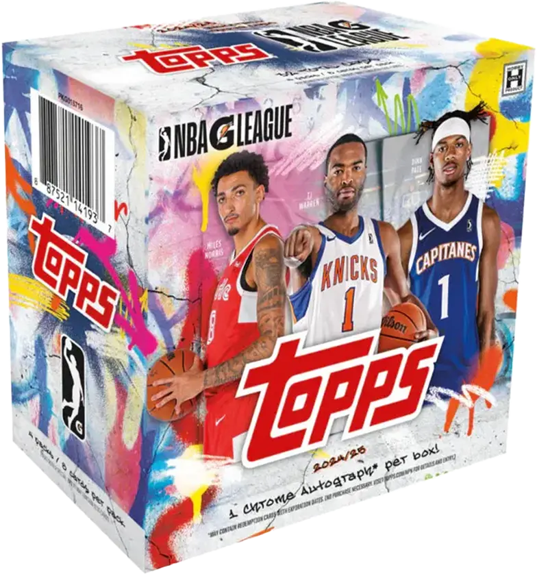 2024-2025 Topps G League Basketball Hobby Box - 24 Packs with Autograph & Memorabilia Cards - Perfect for NBA Collectors & Fantasy Basketball Fans