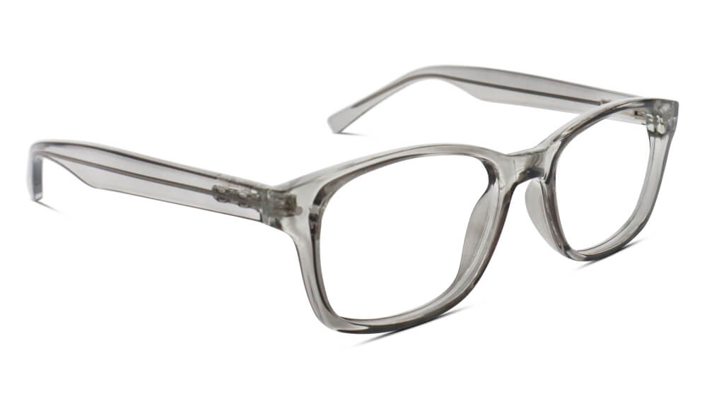 ScreenTime Lucent Blue Light Blocking Computer Glasses - Anti-Eye Strain, Prescription Ready, Pearl Grey Frame - Perfect for Gaming, Office Work & Digital Screen Use