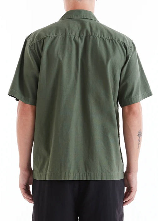 Pine Green Stranded Fatigue Shirt for Men - Comfortable Military Style Workwear for Outdoor, Hiking & Casual Wear