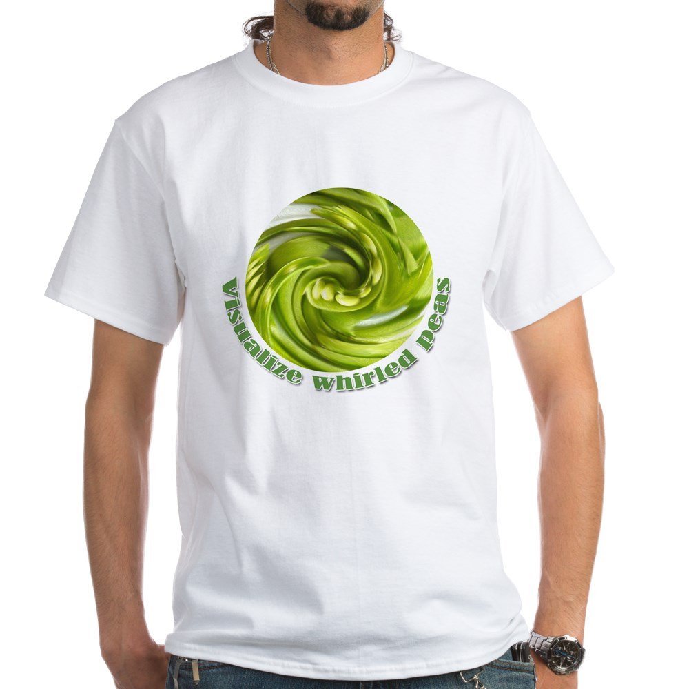 Whirled Peas Funny Cotton T-Shirt for Men & Women | Soft Comfortable Casual Tee | Peace Lover Gift Idea | Perfect for Everyday Wear, Parties & Peace Activism