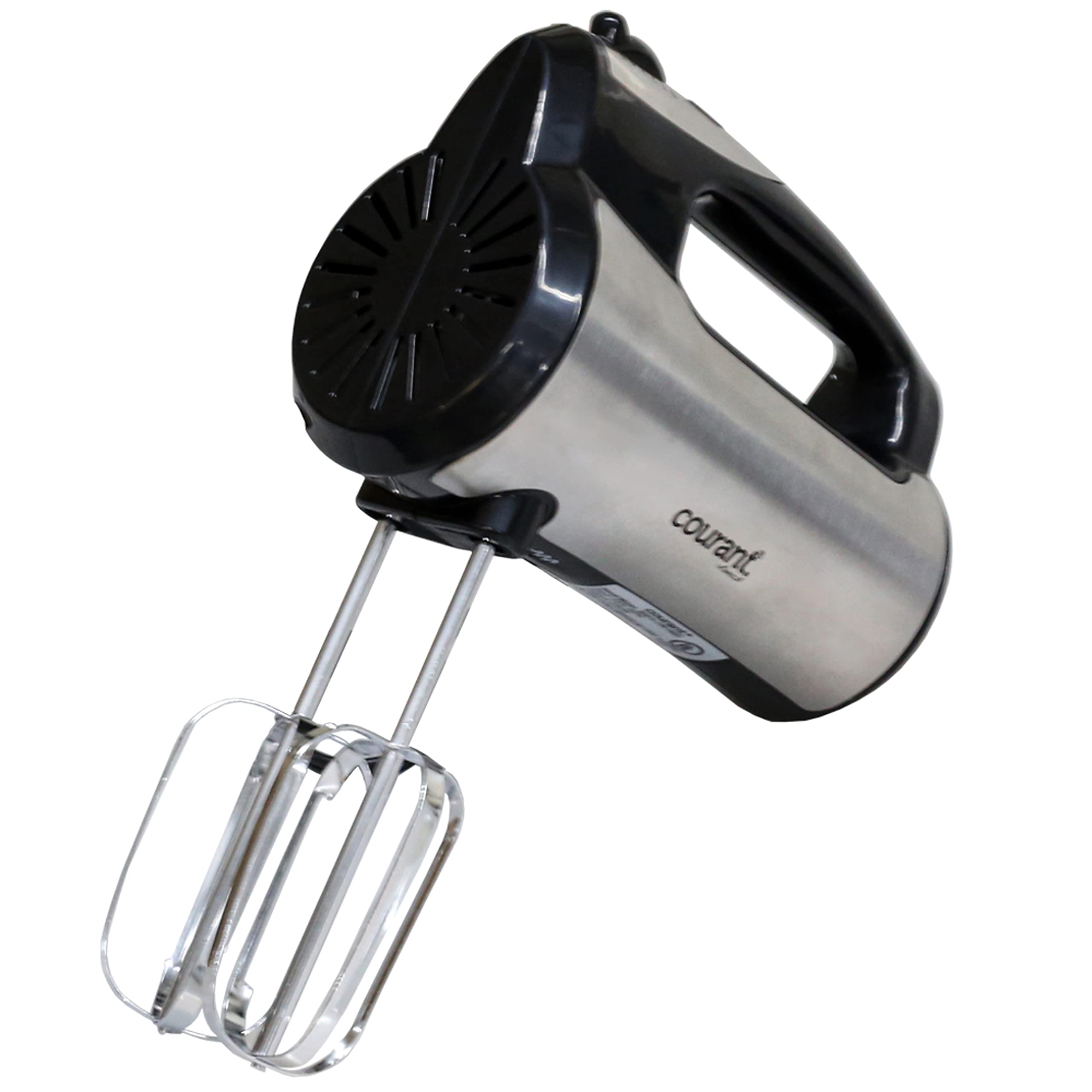 5-Speed Hand Mixer with Turbo Function - Stainless Steel Electric Mixer with Storage Stand, Beaters & Dough Hooks - Perfect for Baking Cakes, Cookies, Bread & Cooking - Ideal for Home Kitchen & Professional Bakers (Silver)