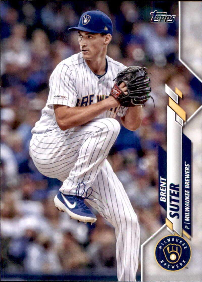 2020 Topps #477 Brent Suter NM-MT Milwaukee Brewers Baseball Card - Perfect for Collectors, Sports Memorabilia Fans & Trading Card Games