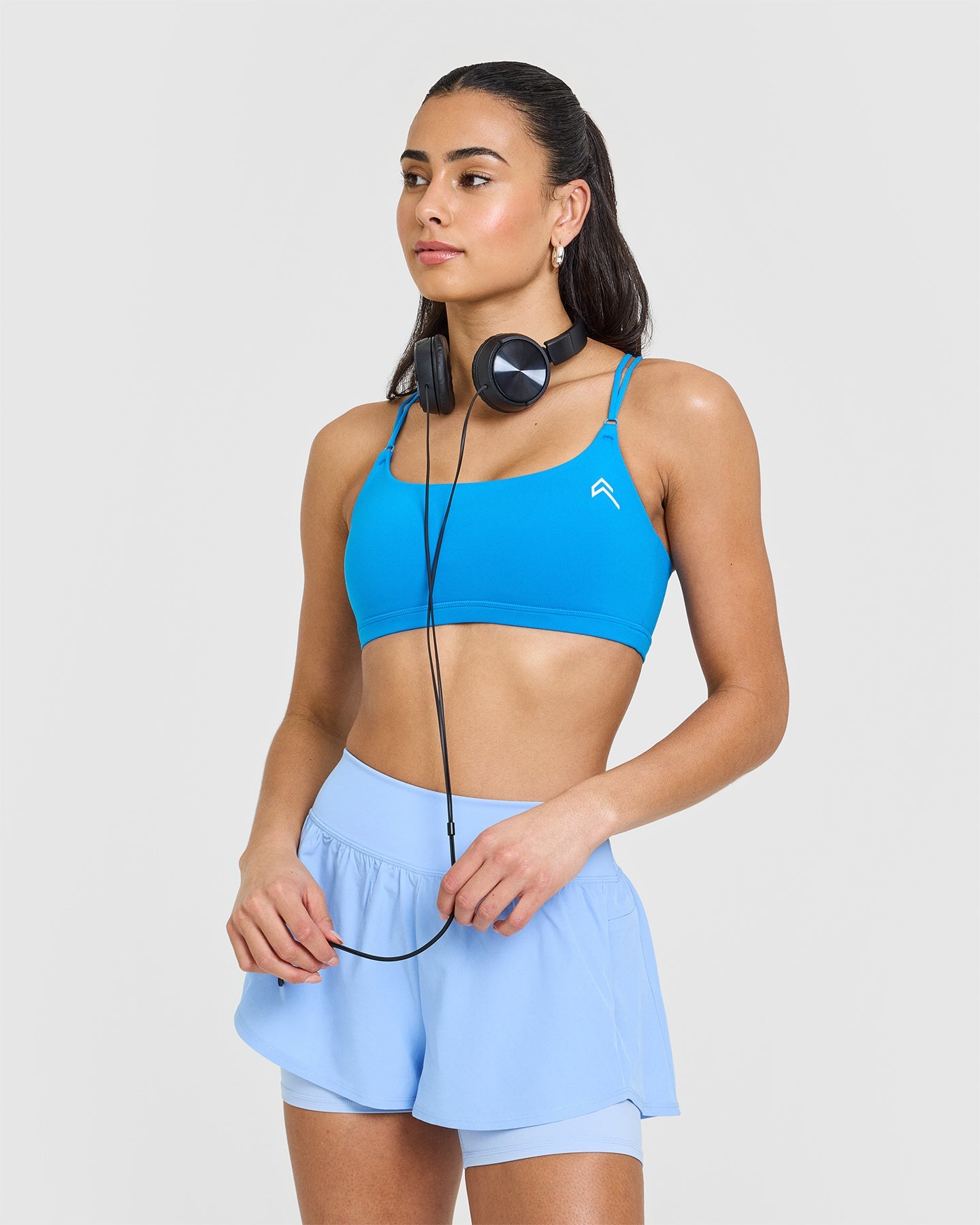 Premium Double Layer Running Shorts for Men - Breathable & Quick-Dry Athletic Shorts in Powder Blue | Ideal for Gym, Jogging & Outdoor Workouts