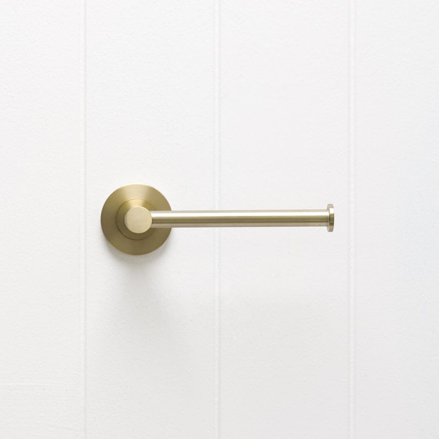 Brushed Nickel Toilet Paper Holder - Warm Modern Bathroom Accessory for Home & Office Use