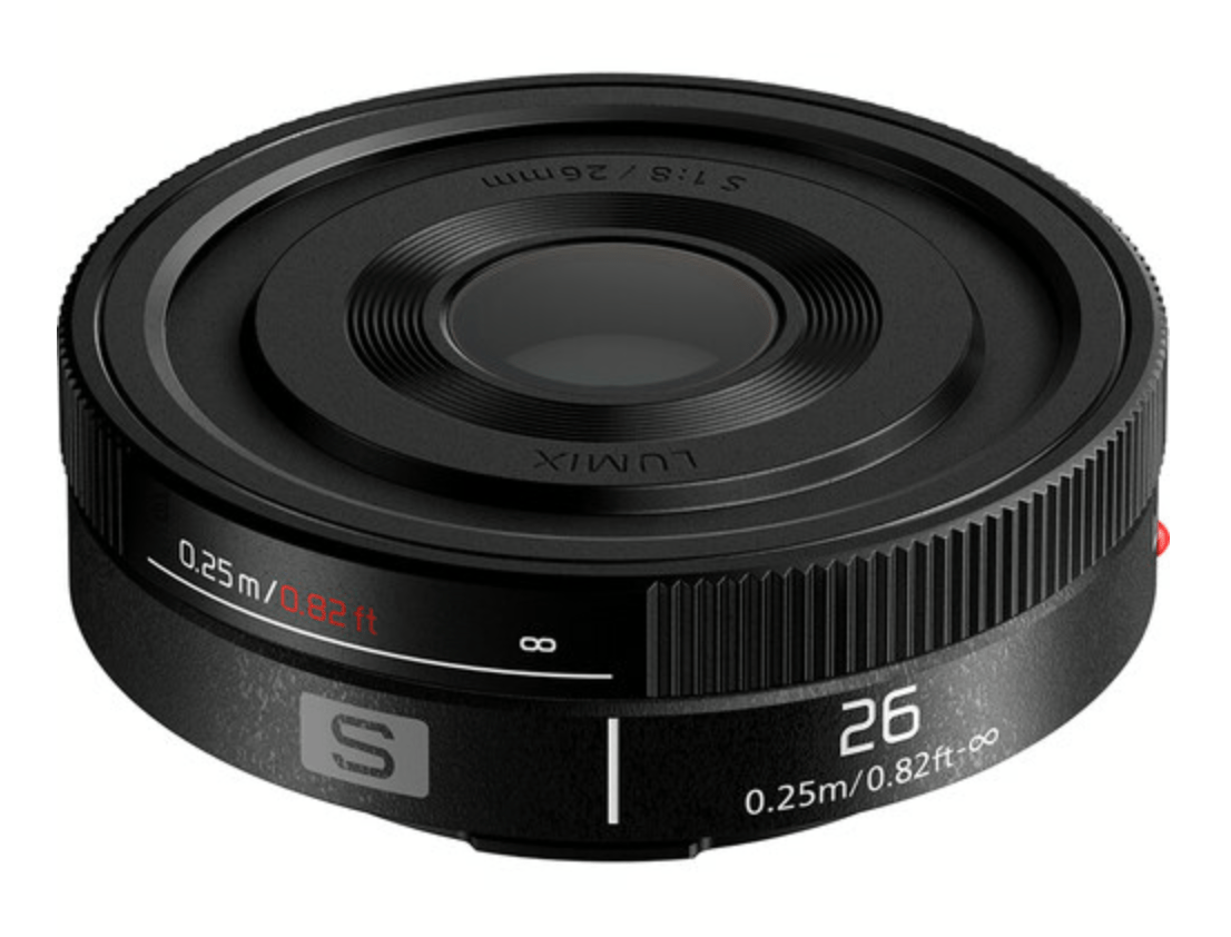 Panasonic Lumix S 26mm f/8 Lens for Leica L Mount - Compact Prime Lens for Street & Travel Photography | Perfect for Vlogging & Everyday Shooting