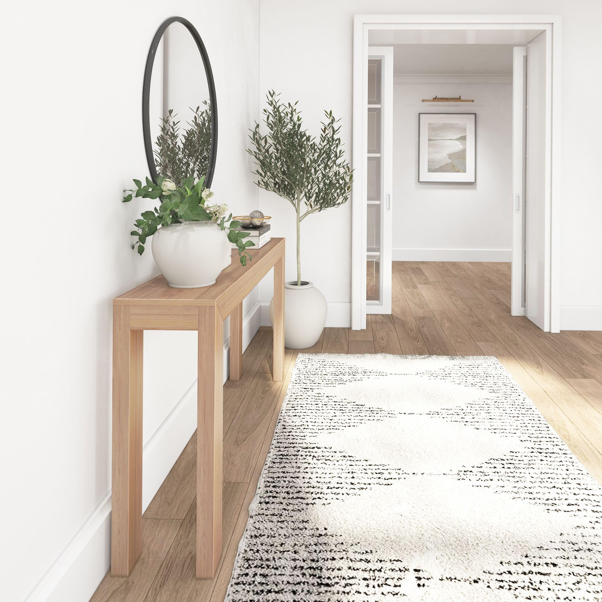Modern Solid Wood Console Table 56