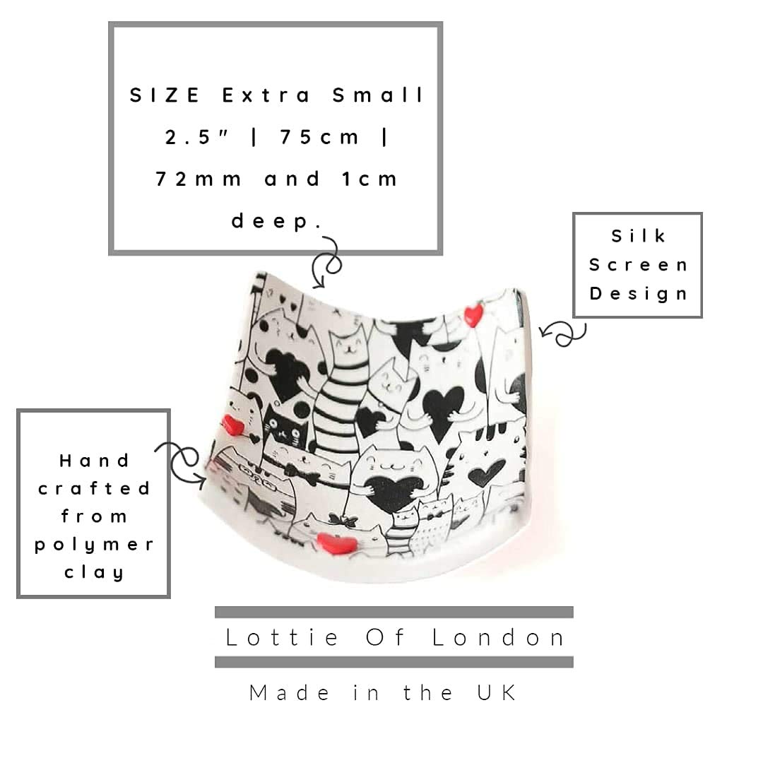 Small Cat-Themed Ring Holder & Trinket Dish - Perfect Home Decor & Housewarming Gift for Cat Lovers | Ideal for Jewelry Organization and Bathroom Vanity Display