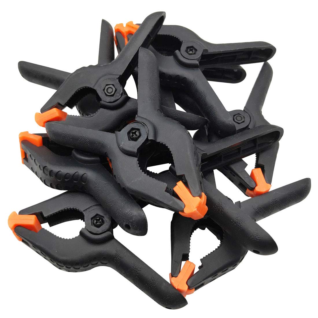 4.5 Inch Spring Clamps 10 Pack - Heavy Duty Plastic Backdrop Clips for Photography, Woodworking, DIY Projects - Perfect for Studio Backdrops, Crafting & Home Improvement