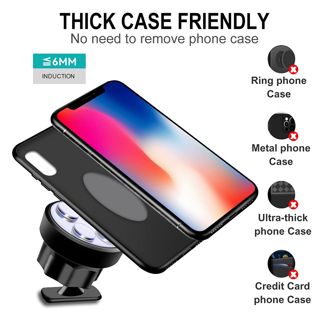Premium Magnetic Car Phone Holder for Volvo XC60 (2018-2023) - Universal Air Vent Mount Compatible with All Smartphones - Perfect for GPS Navigation & Hands-Free Driving
