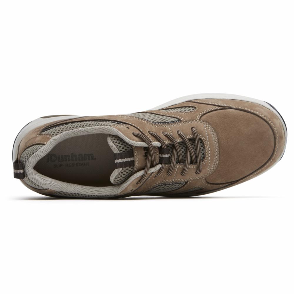 Dunham Men's Ubal 8000 Brown 2E Wide Work Boots - Comfortable & Durable for Construction, Hiking & Outdoor Activities