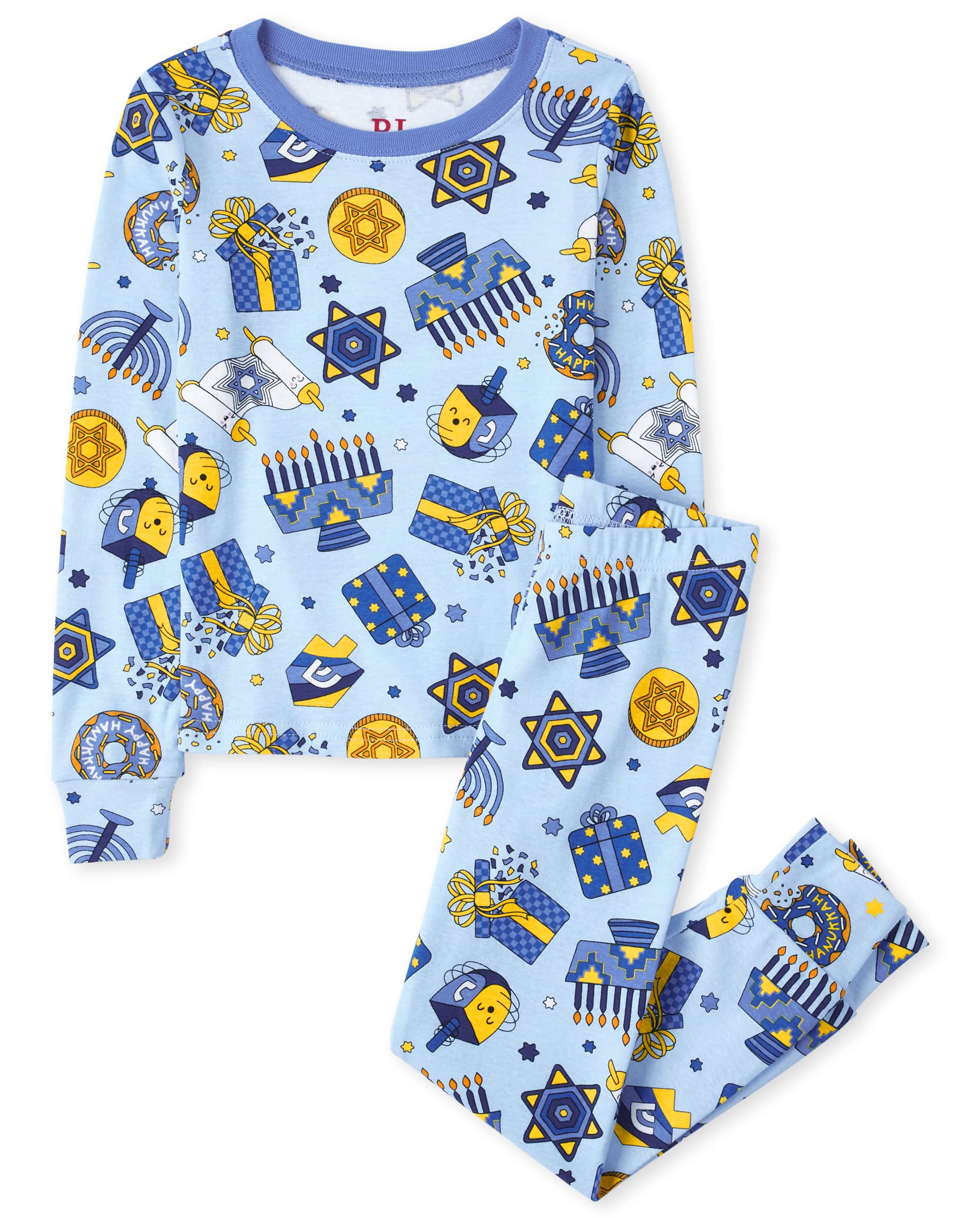 Baby Girls' Hanukkah Pajama Sets - Family Matching Cotton Pajamas for Holiday Photos