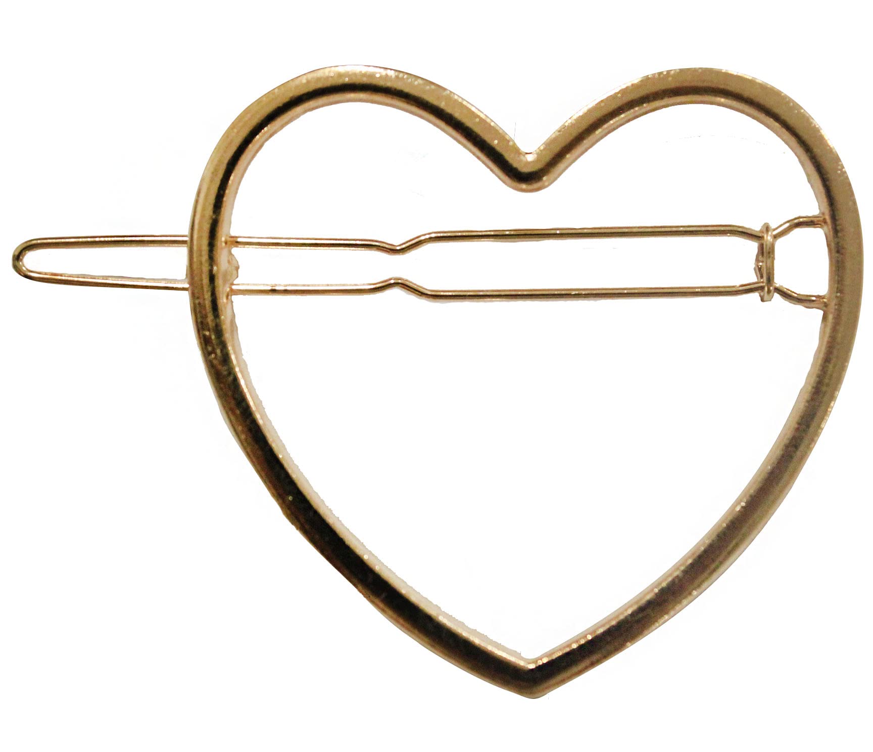 Gold Hollow Heart Geometric Butterfly Hair Clips - 2 Pack Women's Hair Barrettes & Hairgrips for Styling | Elegant Hair Accessories for Parties, Weddings & Everyday Wear