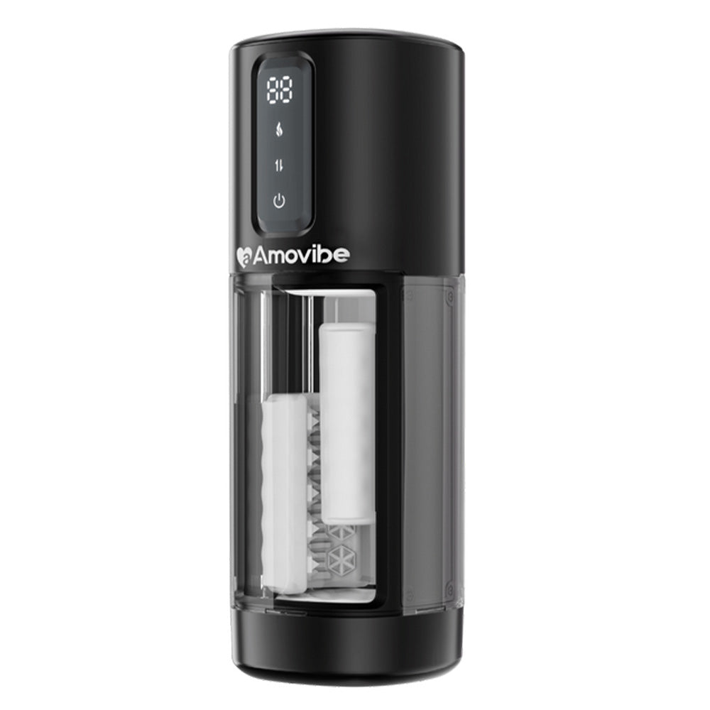 Amovibe Coco Automatic Male Masturbator with Rubbing, Vibration & Heating - Hands-Free Adult Toy for Solo Pleasure & Stress Relief