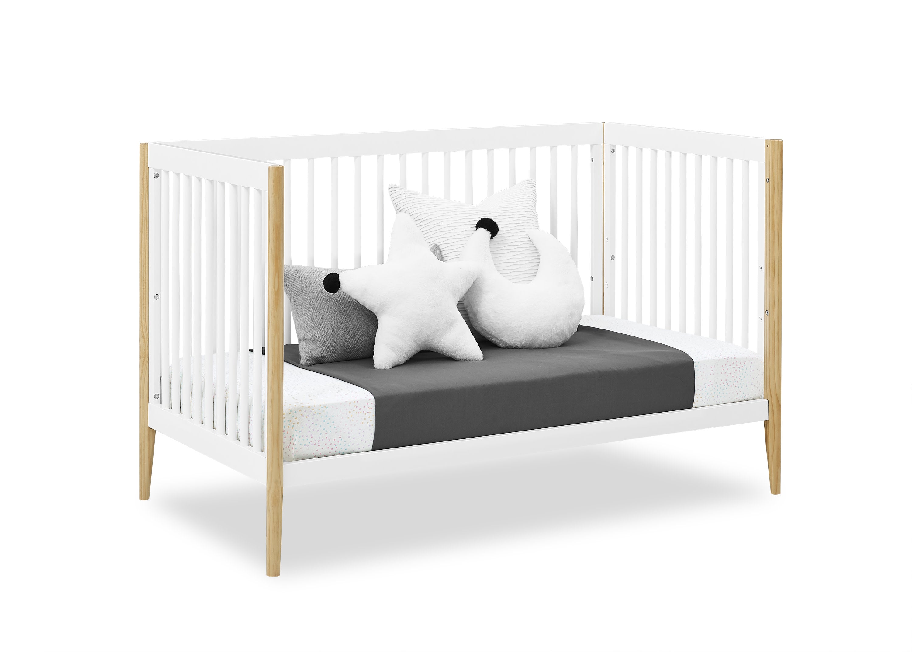 Casey 6-in-1 Convertible Baby Crib - Toddler Bed, Daybed & Full-Size Bed - Safe Nursery Furniture for Newborn to Adult - Perfect for Nursery, Bedroom & Guest Room