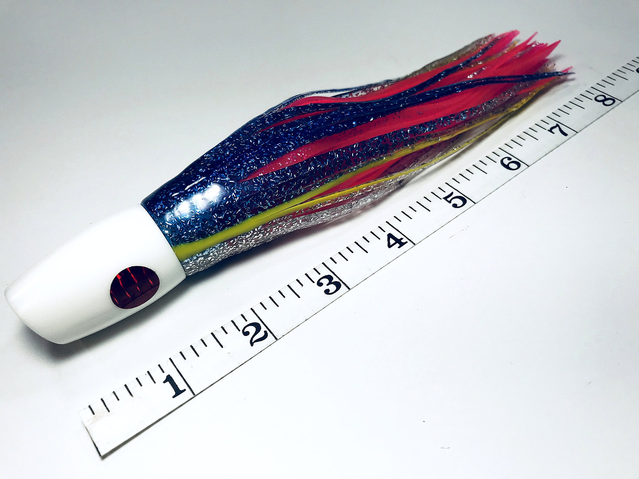 Premium White Kona Slant Saltwater Fishing Lure - Ideal for Marlin, Tuna, Mahi, Wahoo & Dolphin - Perfect for Offshore Trolling & Deep Sea Fishing Adventures