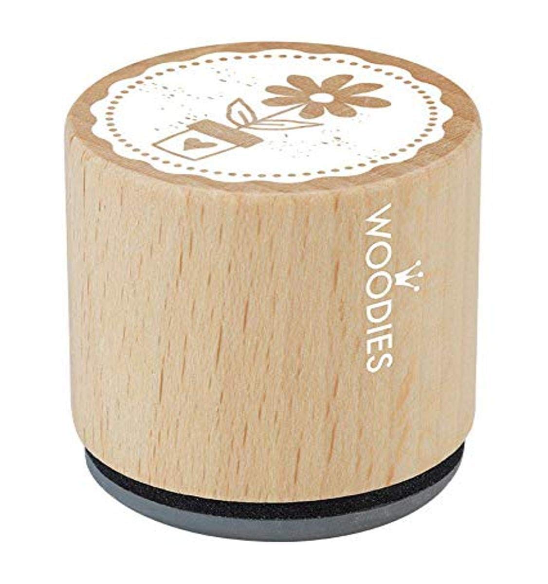 WOODIES Floral Stamp - 1-3/16