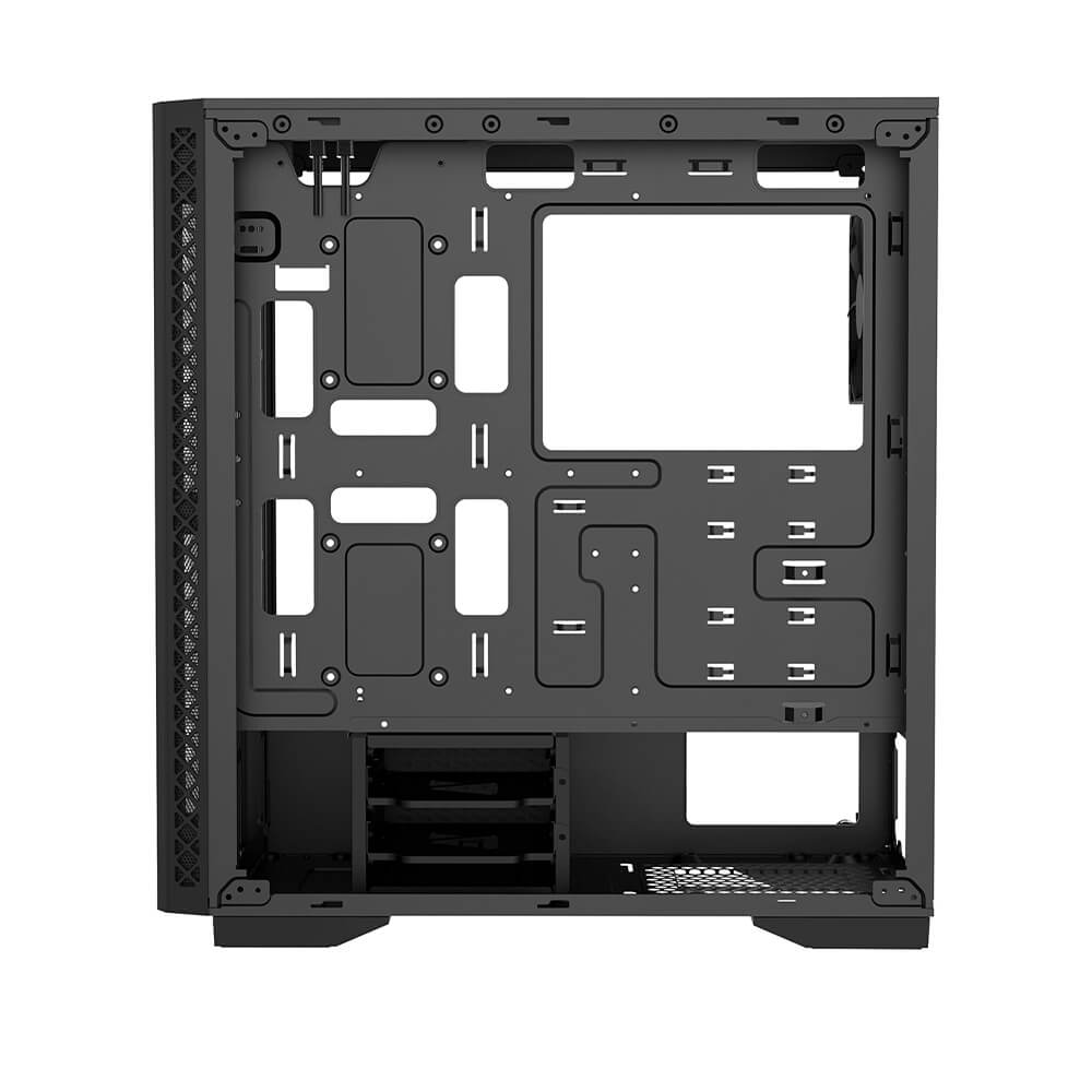 Deepcool Matrexx 50 ADD RGB Mid Tower ATX PC Case with 4 Pre-Installed RGB Fans - High Airflow Gaming Computer Case for Home & Office Use