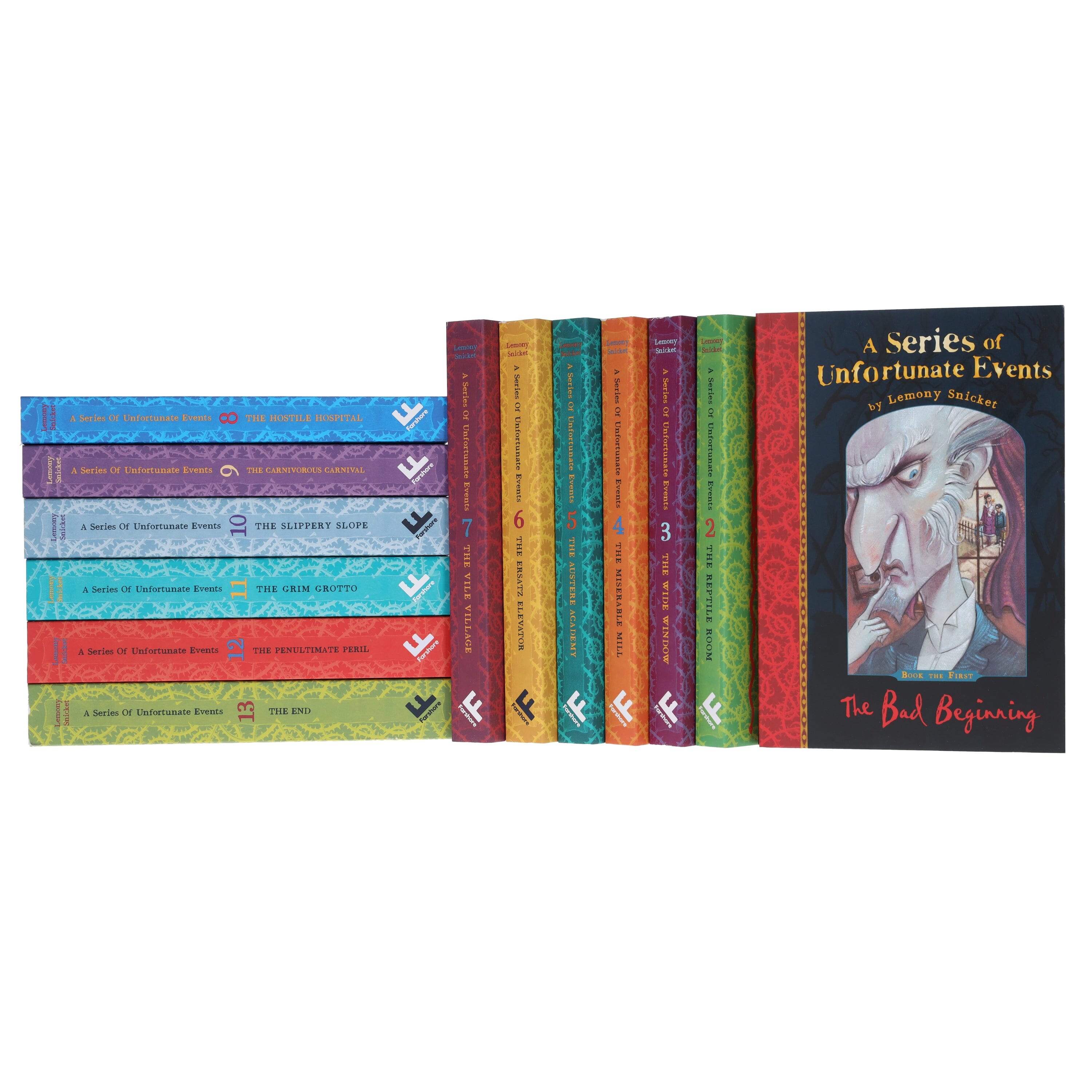 A Series of Unfortunate Events by Lemony Snicket - 13 Book Collection Set | Paperback for Kids Ages 9-14 | Perfect for Young Readers, Book Clubs & Gifts